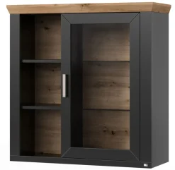 set one by Musterring Hängeschrank YORK 21 anthrazit /Eiche Artisan