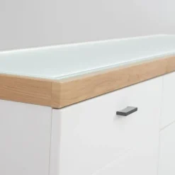 QUARTIER Sideboard LANCASTER 180 x 91 cm Eiche Artisan