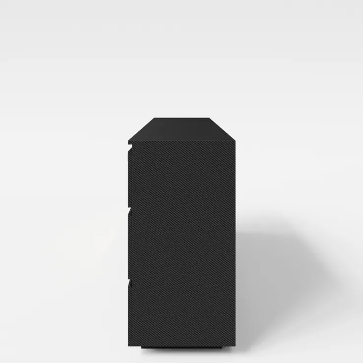 Sideboard MINECRAFT 160 cm schwarz/ grau