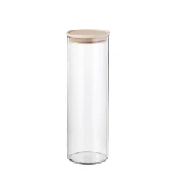 SIMAX Vorratsglas mit Holzdeckel 2000 ml Sicherheitsglas transparent