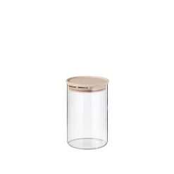 SIMAX Vorratsglas mit Holzdeckel 900 ml Sicherheitsglas transparent