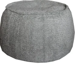 QUARTIER Sitzsack-Hocker KAYLA 41 x 60 cm hellgrau