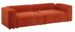 QUARTIER Sofa 2-Sitzer CLUB HOUSE 2-Sitzer aperolrot