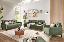 QUARTIER Sofa 3-Sitzer VENTA dunkelgrün
