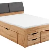 Kinder Stauraum-/Funktionsbett MAXI 140 x 200 cm braun
