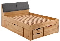 Kinder Stauraum-/Funktionsbett MAXI 140 x 200 cm braun