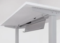 Stehtisch 120 x 67,2 cm Weiß/ Silber