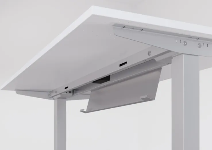 Stehtisch 120 x 67,2 cm Weiß/ Silber