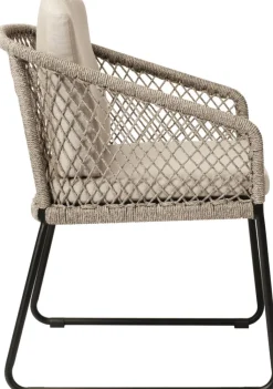 STERN Dining Gartenstuhl ODEA 2er Set schwarz /cremebeige