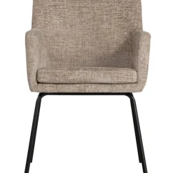 Stuhl mit Armlehnen KAM 2er Set sand/schwarz