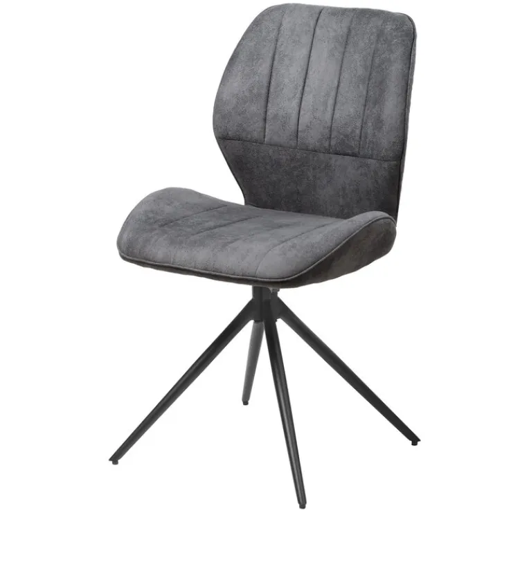 QUARTIER Stuhl VERMONT grau/schwarz