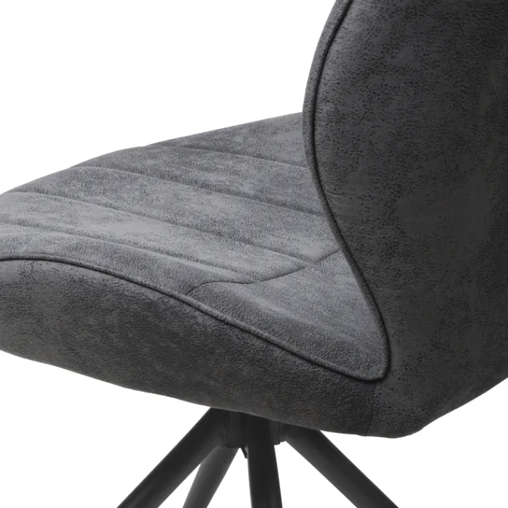 QUARTIER Stuhl VERMONT grau/schwarz