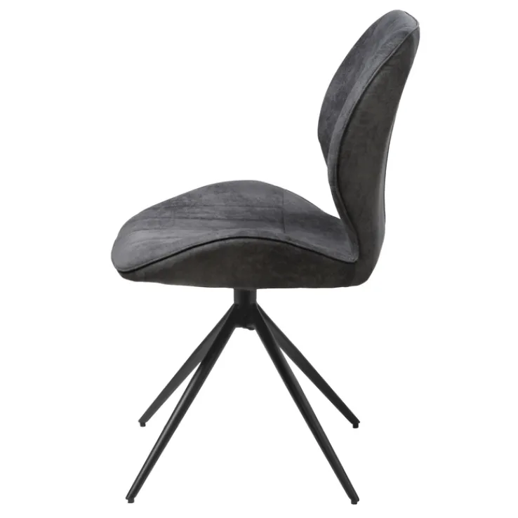 QUARTIER Stuhl VERMONT grau/schwarz