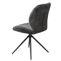 QUARTIER Stuhl VERMONT grau/schwarz