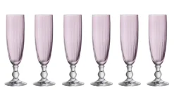 TAFELWERT Sektkelch GIORGIA 6er Set rosa