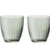 TAFELWERT Trinkglas GIORGIA 6er Set rauchgrün