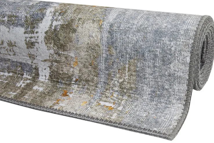 Teppich ALMONTE 120 x 170 cm creme/senfgelb