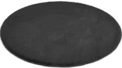 Teppich NOVARA 80 cm rund anthrazit