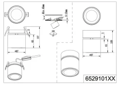 TRIO LED Aufbaustrahler 1 Spot TAURUS weiß