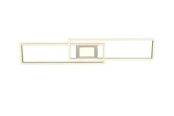 TRIO LED Deckenlampe GANADO 110 x 21 cm nickelfarbig