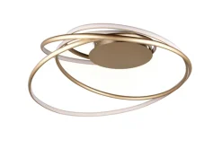 TRIO LED Deckenlampe TRS NALA goldfarbig