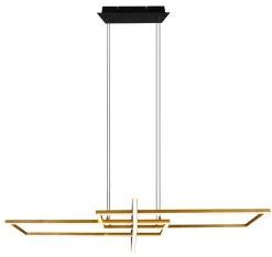 TRIO LED Pendelleuchte SALINAS messingfarbig