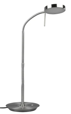 TRIO LED Tischlampe MONZA nickelfarbig