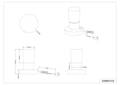 TRIO LED Tischlampe SARKLI chromfarbig