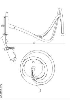 TRIO LED Tischlampe TRS NALA goldfarbig