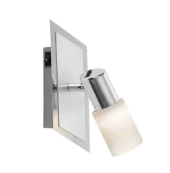 TRIO LED Wandleuchte mit 1 Spot CLAPTON chromfarbig