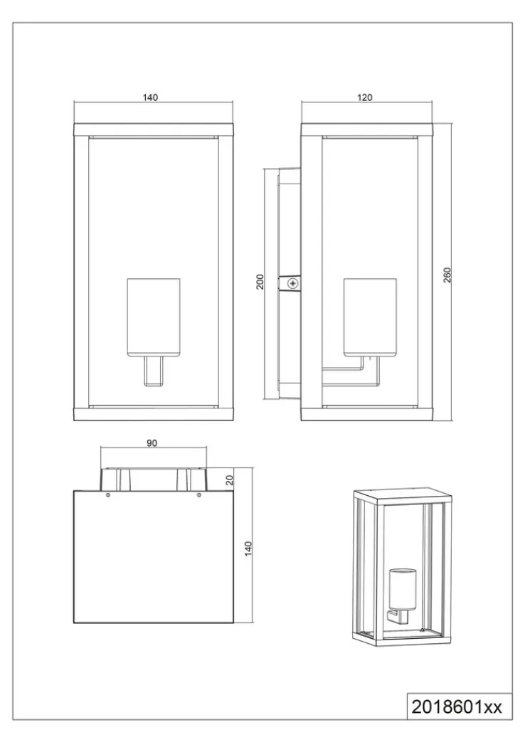 TRIO Retrofit Außenwandleuchte GARONNE 1-flammig