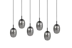 TRIO Retrofit Balkenpendel TRS BARRET 89 cm schwarz /rauchfarbig