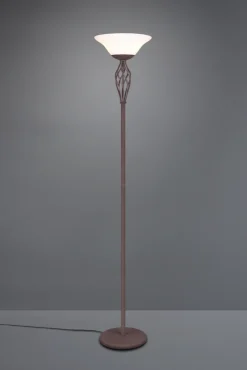 TRIO Retrofit Deckenfluter RUSTICA rostfarbig