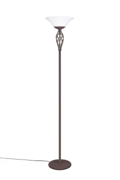 TRIO Retrofit Deckenfluter RUSTICA rostfarbig