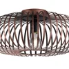 TRIO Retrofit Deckenlampe JOHANN braun