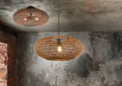 TRIO Retrofit Pendelleuchte HEDDA 52 cm Sisal