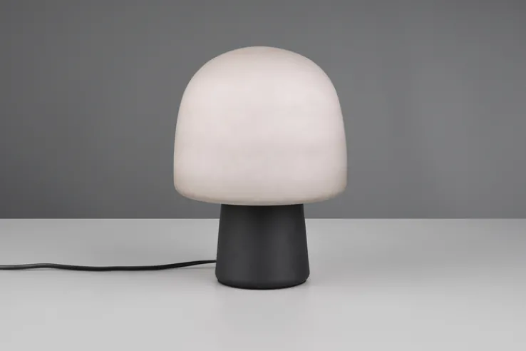 TRIO Retrofit Tischlampe STEEN 27 cm schwarz