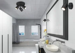 TRIO Retrofit Wandlampe ANGELO Spot schwarz