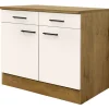QUARTIER Unterschrank Avila Magnolia matt/Lancelot Oak ca.100cm