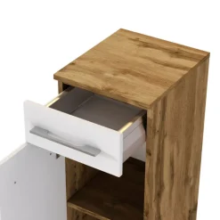 Unterschrank LIVORNO 30 x 64 cm Wotan Eiche/ Weiß matt