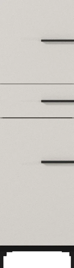 Unterschrank YONKERS 34 x 123 cm Kaschmir/ Nussbaum