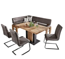 Variano Eckbank POPPI Balkeneiche Natur geölt ca. 163 x 203 cm