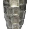 Vase 27 cm altsilberfarbig