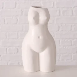 Vase AURICE 17 cm weiß