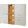 VENJAKOB Highboard ANDIAMO HOME 160 x 139 cm Eiche rustico/ Kristallweiß