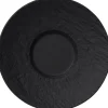 Villeroy & Boch Untertasse MANUFACTURE ROCK 12 cm Porzellan schwarzgrau