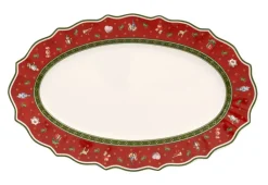 Villeroy & Boch Weihnachtsdeko Servierplatte TOY´s DELIGHT 24 x 37 cm rot
