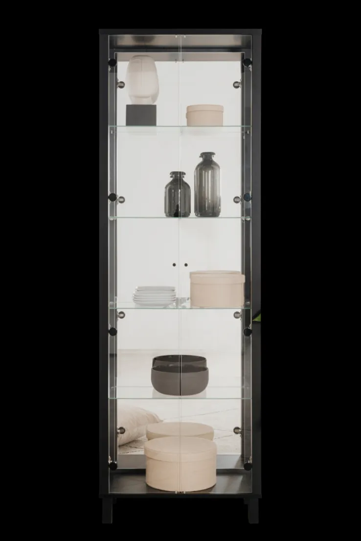 Vitrine ALBI 62 x 189 cm schwarz