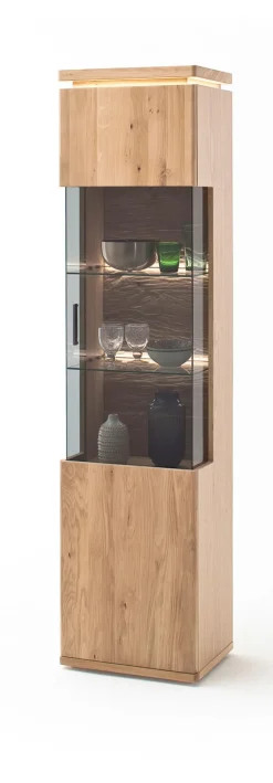 Vitrine BARCELONA R Balkeneiche bianco