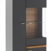 QUARTIER Vitrine CHARLOTTE grau 80 cm